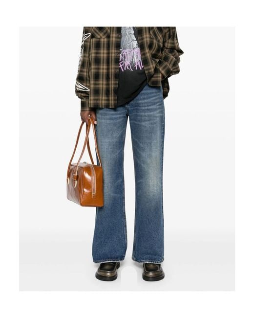 Haikure Blue Straight-Cut Jeans