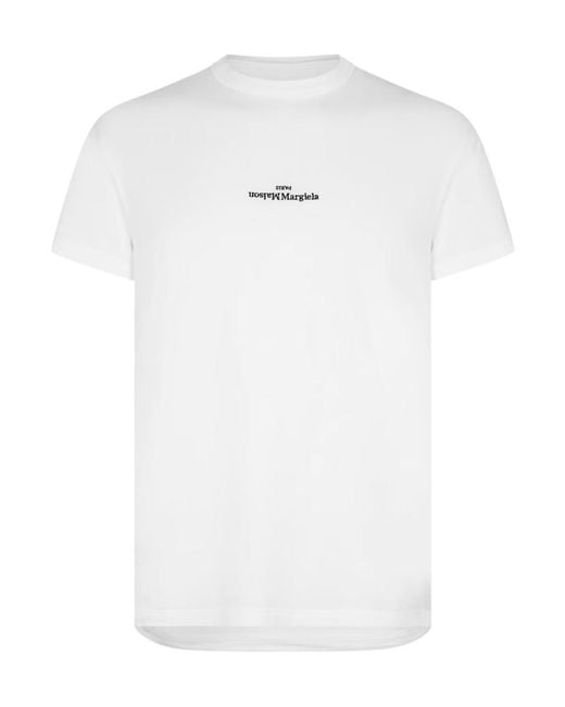 Maison Margiela White Logo T-Shirt for men