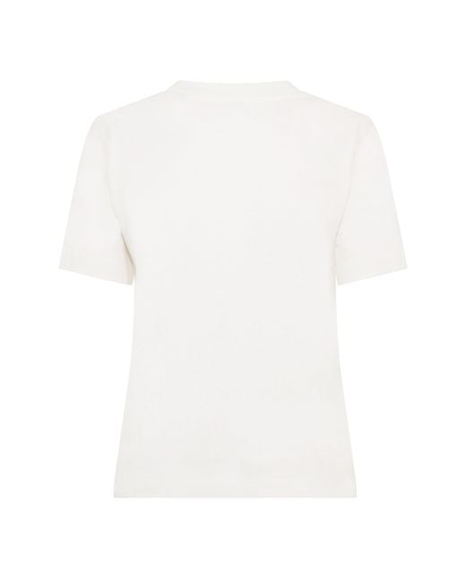 Burberry White Logo T-Shirt