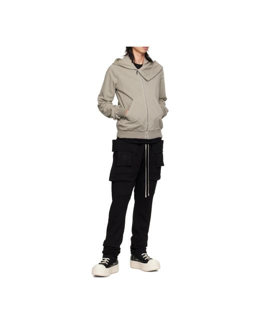 Rick Owens Black Drawstring Casual Pants for men