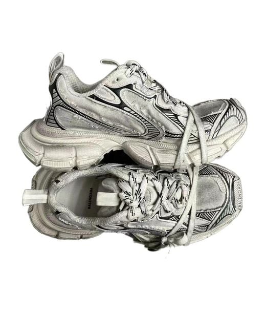 Balenciaga Gray 3Xl Lace-Up Sneakers