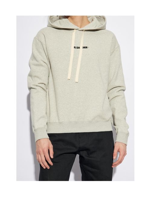 Jil Sander White Hoodies for men