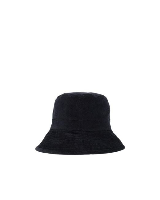 Jil Sander Blue Corduroy Bucket Hat for men