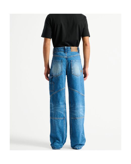 Balmain Blue Denim Carpenter Jeans for men