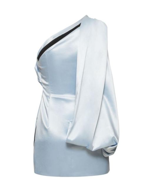 16Arlington Blue One Shoulder Mini Dress