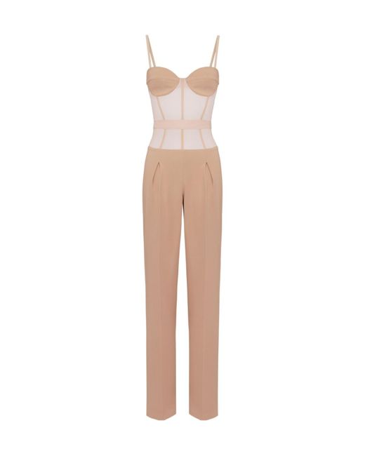 Elisabetta Franchi White Spaghetti Strap Jumpsuit