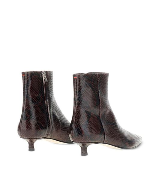 Aeyde Brown Pointed-Toe Ankle Boots