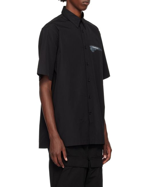 Givenchy Black Sleek 100% Cotton Shirt for men