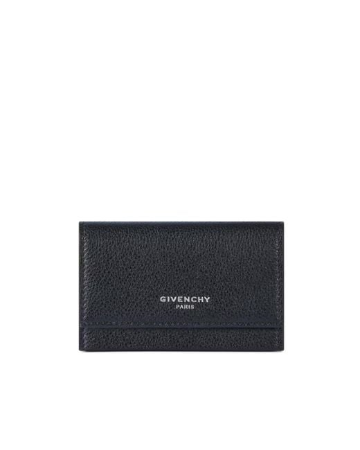 Givenchy Blue Logo Lettering Key Case for men