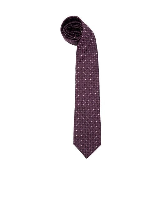 Brunello Cucinelli Purple Dot-Jacquard Pointed Tip Tie for men