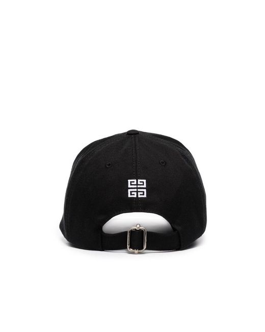 Givenchy Black Logo Logo Baseball Cap for men
