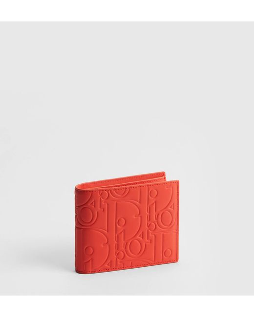 Dior Red Bifold Wallet for men