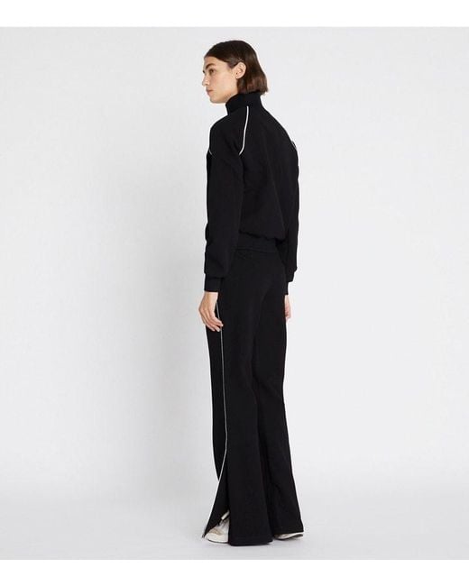 Tory Burch Black Chevron-Patch Jacket