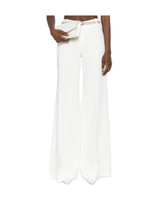 Ermanno Scervino White Wide-Leg Pants
