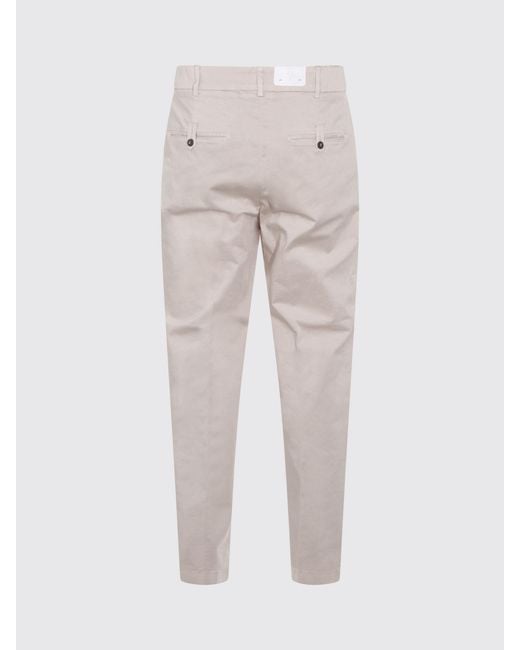Eleventy Gray Elastic-Waist Tailored Pants for men