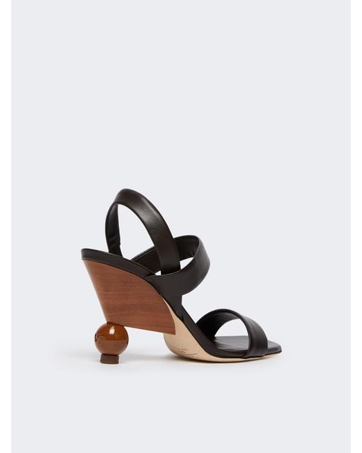 Weekend by Maxmara Brown Boule Heel Heeled Sandals