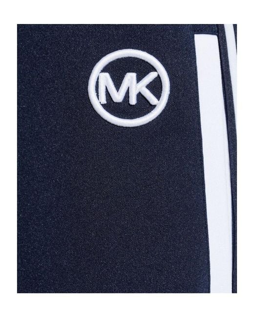Michael Kors Blue Michael Logo Embroidered Sweatpants