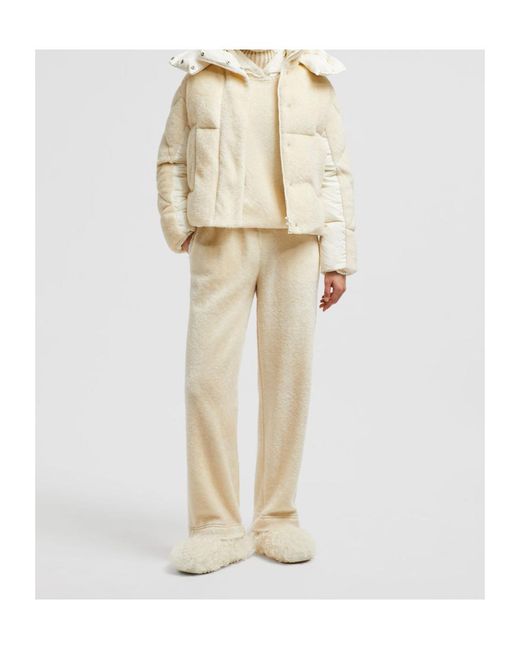 Moncler Natural Elasticated-Waist Logo Patch Track Pants