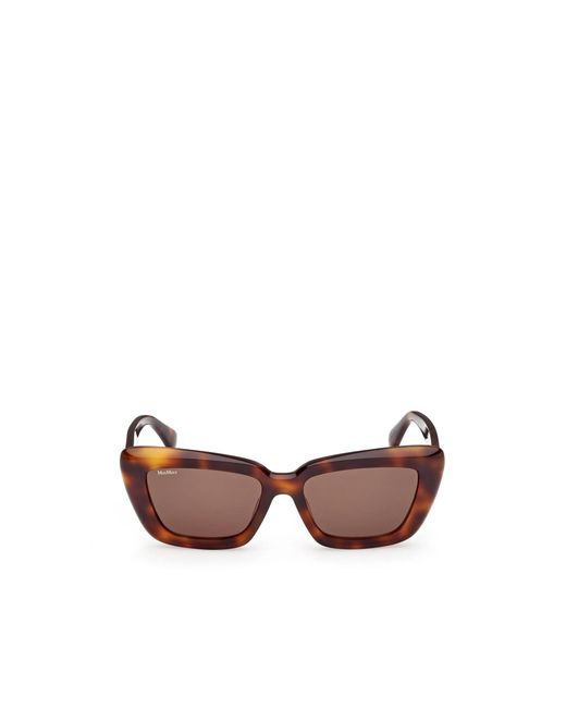 Max Mara Pink Elizabeth Square Frame Sunglasses