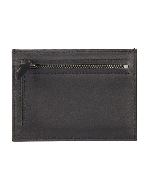 Bottega Veneta Black Intrecciato Weave Card Holder