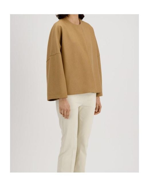 Harris Wharf London Natural Collarless Cape