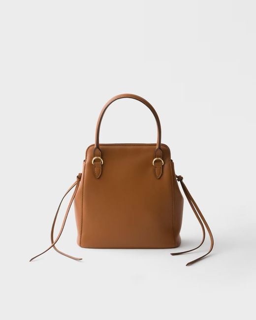 Prada Brown Carry Mini Leather Handbag