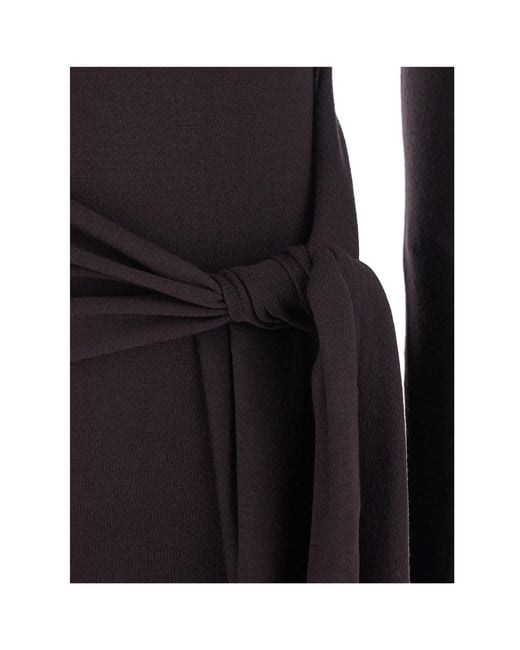 FEDERICA TOSI Blue Cutout Tie-Waist Dress