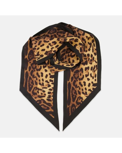 Givenchy Brown Animal Print Scarf