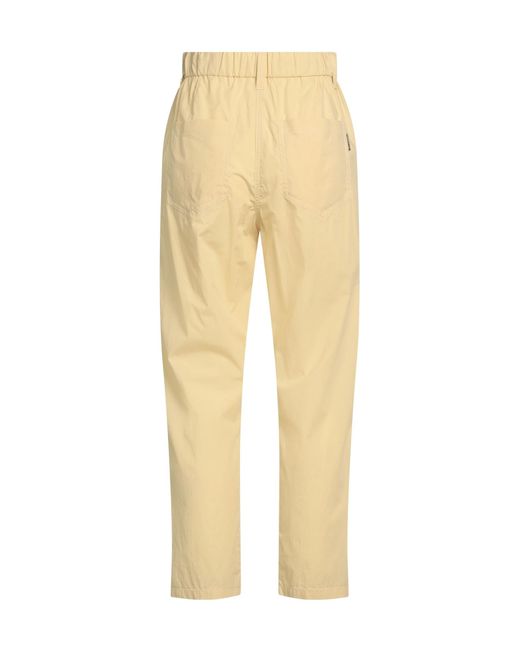 Brunello Cucinelli Natural Plain Colour Casual Trousers