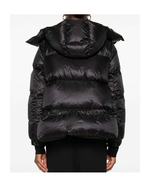 Sacai Black Hooded Puffer Jacket