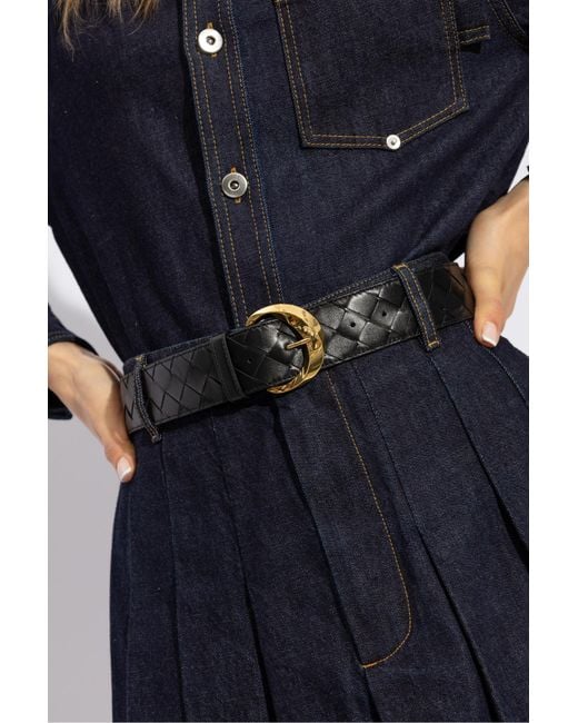 Bottega Veneta White Essential Twist Belt