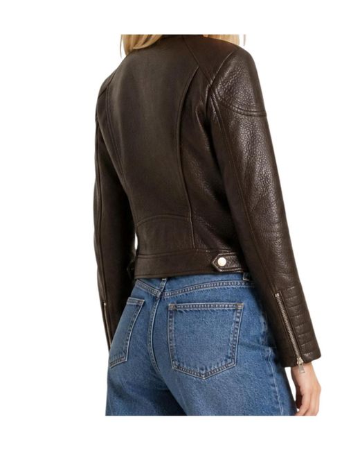 Guess Brown Zip-Up Panelled Jacket