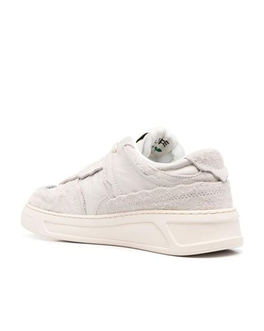 MSGM Natural Logo Printed Low-Top Sneakers for men