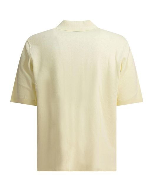 Norse Projects White Buttoned Polo Shirt for men