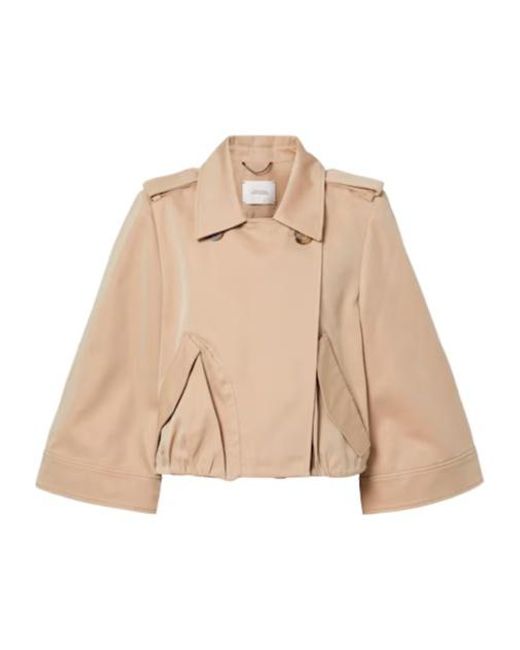 Dorothee Schumacher Natural Luxury Layer Cropped Cotton-Blend Jacket