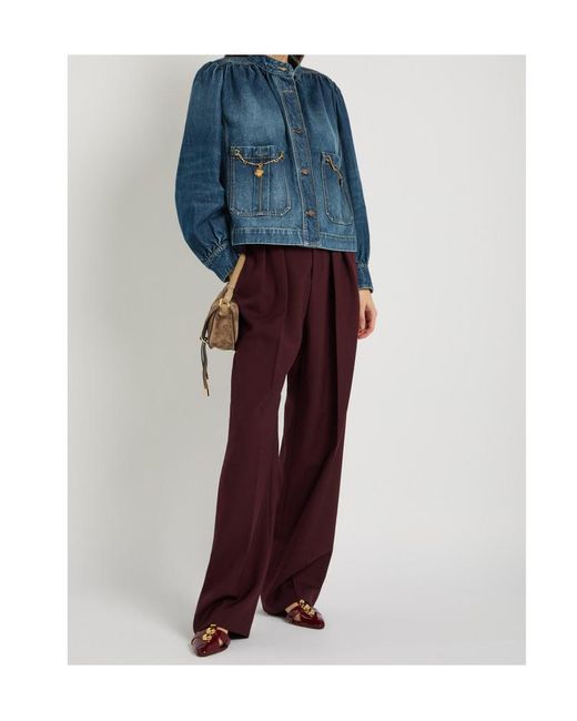 Chloé Blue Capsule Embellished Denim Jacket