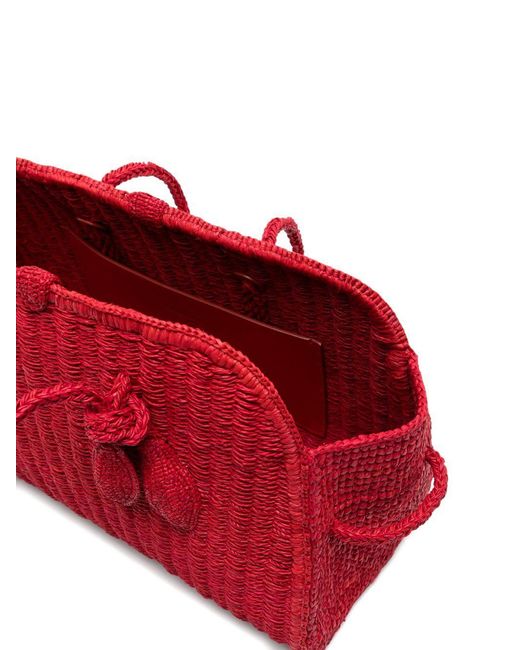 Jacquemus Red Woven Shoulder Bag