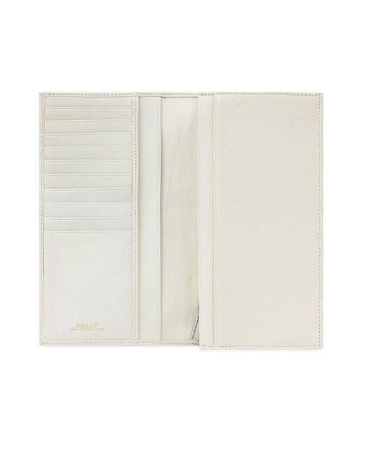 Bally White Stripe Detail Wallet