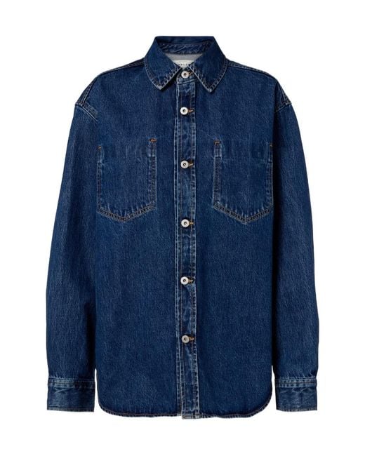 SLVRLAKE Denim Blue Long-Sleeved Denim Shirt