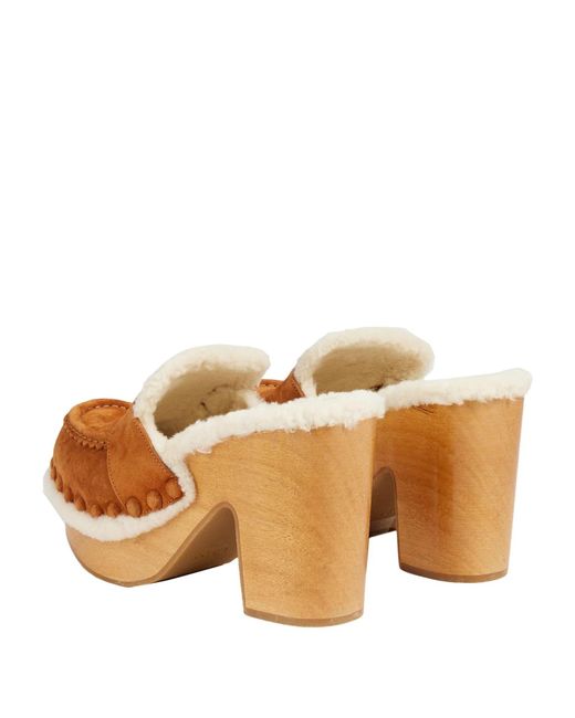 Chloé Natural Mules And Clogs