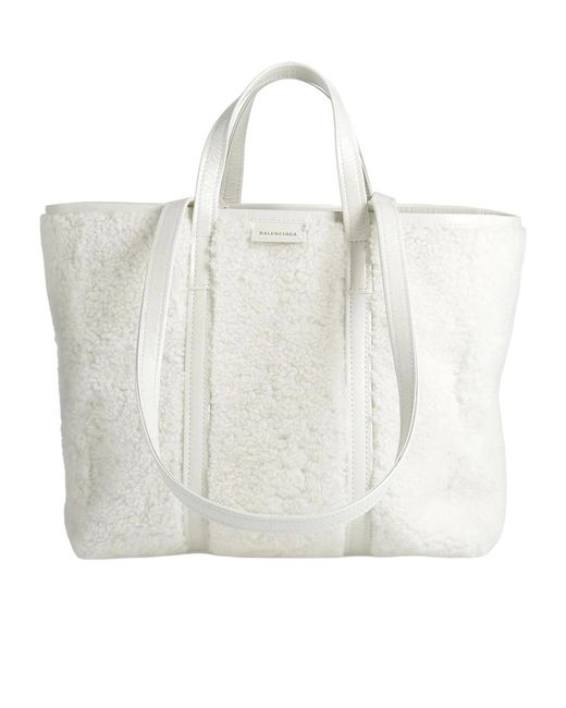 Balenciaga White Large Tote Bag