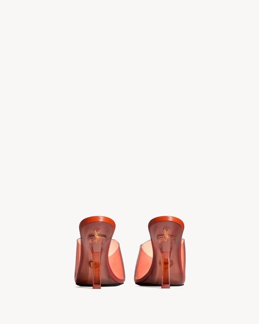 Saint Laurent Pink Sabrina Heeled Mules