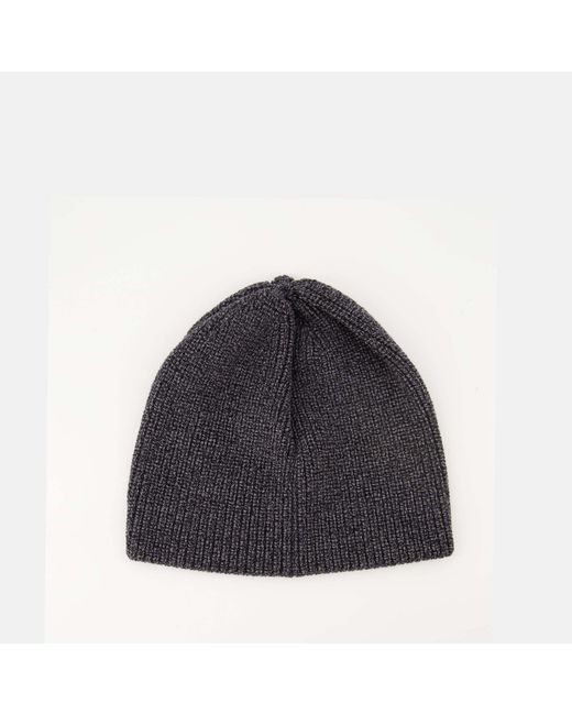 Courreges Blue Ribbed-Knit Beanie for men