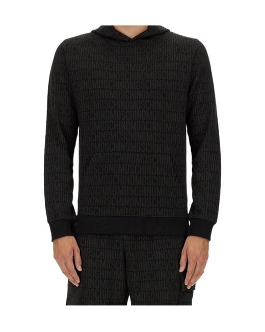 Moschino Black Long Sleeve Sweatshirt for men