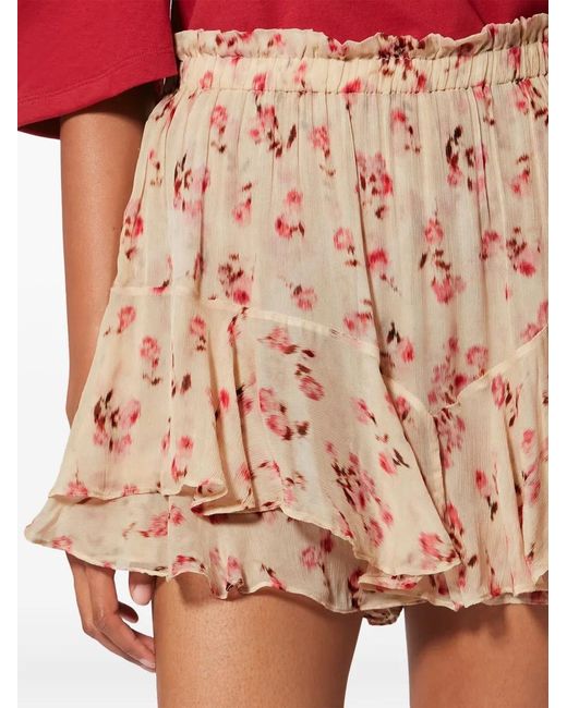 Isabel Marant Natural Isabel Marant Étoile Sornel Ruffled Shorts