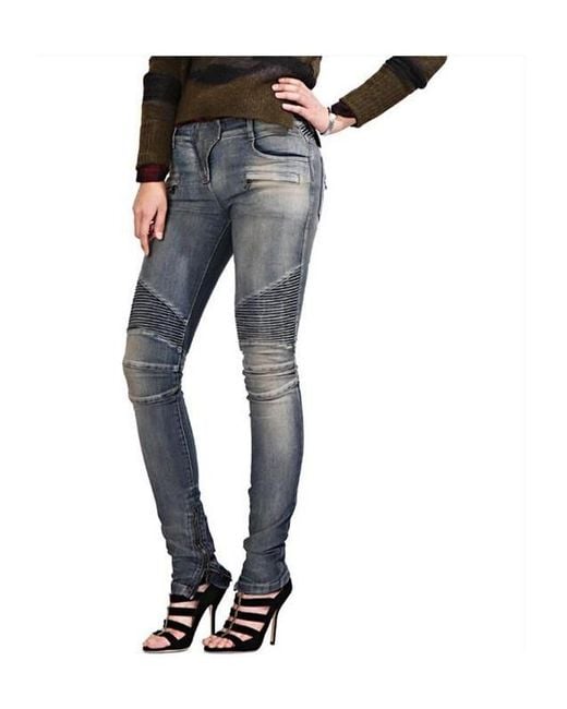 Balmain Blue Jeans With Belt Loops