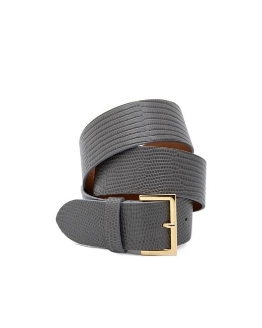 Alysi White High Waist Leather Belt