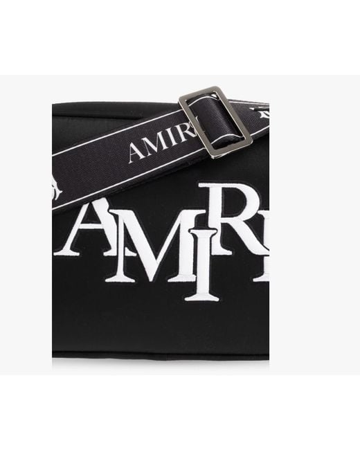 Amiri Black Letter Shoulder Bag for men