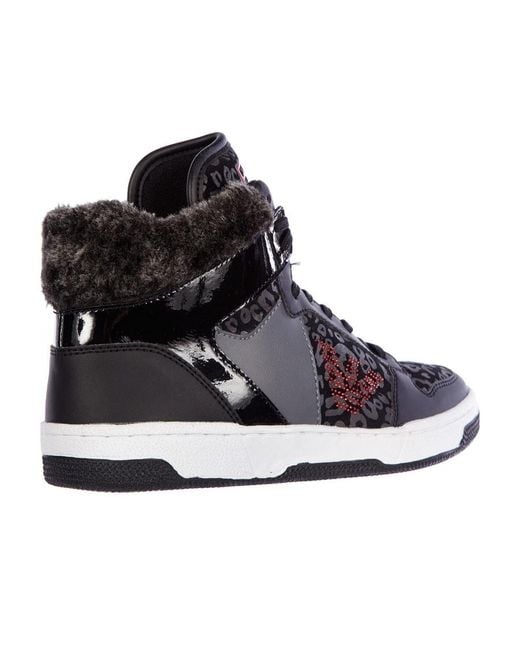 EA7 Black Logo Details Casual Sneakers
