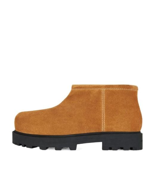 Givenchy Brown 4G Plaque Storm Ankle Boots for men